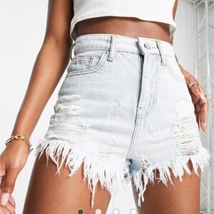 Altr’d State extreme rip Jean shorts size 27